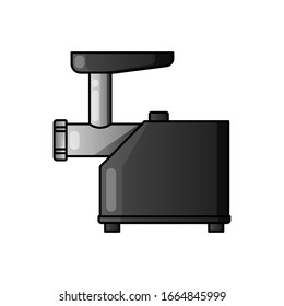 Icono vectorial del Grinder de carne eléctrico. signo plano relleno para concepto móvil y diseño web. Ícono simple macizo de Mincer. Símbolo, ilustración del logotipo. Gráficos vectoriales perfectos para píxeles