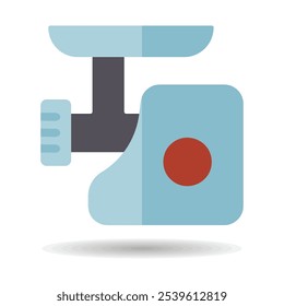 Electric meat grinder vector icon. Electric kitchen appliance. Graph symbol for cooking web site design, logo, app, UI