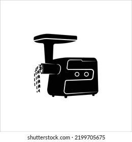 Electric meat mincer grinder machine icon