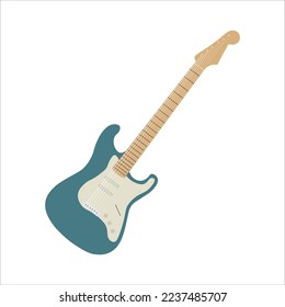 Electric Melody Guitar Illustration Vector