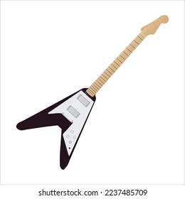 Electric Melody Guitar Illustration Vector