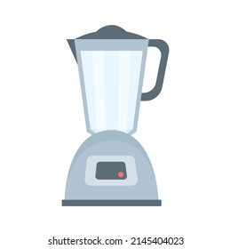 Electric metal blender. For making drinks. Flat vector illustration isolated on white background