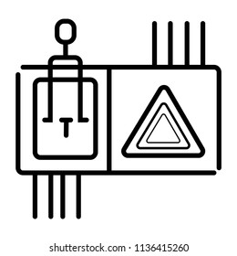 electric metall switch icon