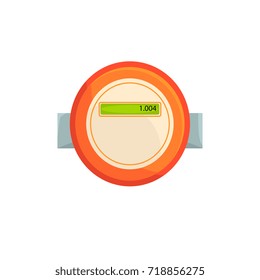 Electric meter, household measuring device vector illustration