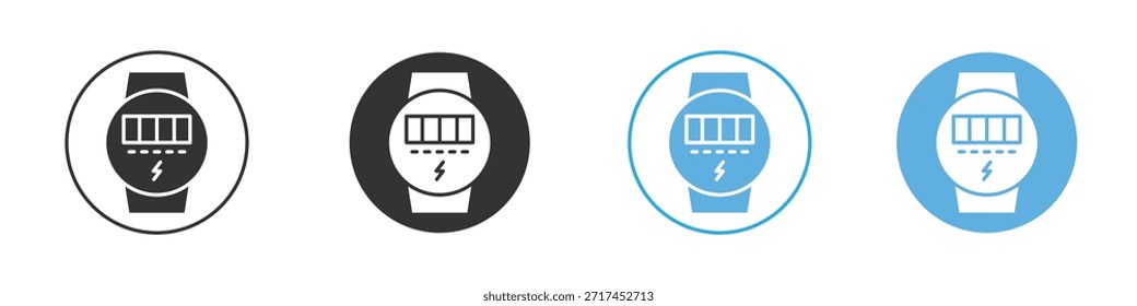 Icono de medidor eléctrico. Plantilla de diseño de iconos gráficos
