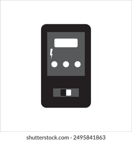 electric meter icon logo vector design
