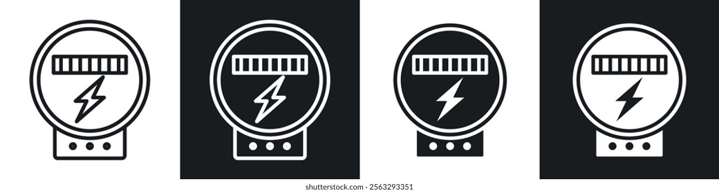 electric meter icon pack for app and website ui designs.