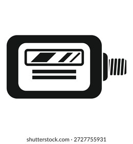 Electric meter icon representing electricity consumption and energy usage monitoring