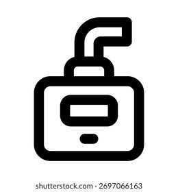 Electric Meter Icon representing power measurement, energy consumption, and utility monitoring
