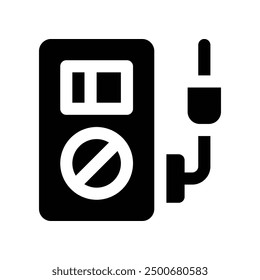 elektrisches Zählersymbol. Vektorsymbol für Ihre Website, Ihr Handy, Ihre Präsentation und Ihr Logo-Design.