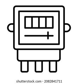 Electric Meter icon vector image. Can also be used for web apps, mobile apps and print media.