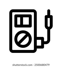 electric meter icon. vector line icon for your website, mobile, presentation, and logo design.