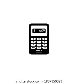 electric meter icon vector sign symbol