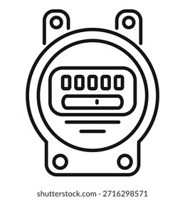 Medidor eléctrico que mide el consumo de electricidad, indicando el uso de energía con una pantalla numérica