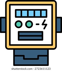 Electric Meter New Creative Icon Design Vector