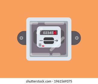 Electric meter power tool. Cartoon vector style for your design.