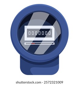 Electric meter showing consumption measuring electricity usage
