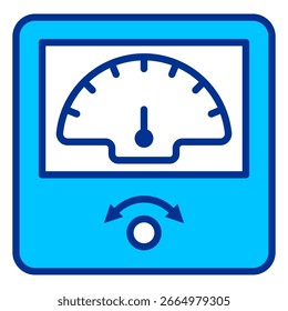 Electric Meter Simple Icon Vector Illustration Concept