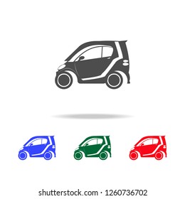 Electric mini car  icons. Elements of transport element in multi colored icons. Premium quality graphic design icon. Simple icon for websites, web design