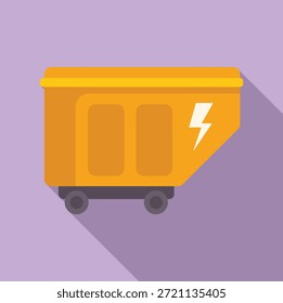 Carrito de minería eléctrica que transporta carbón, generalmente utilizado en operaciones de minería subterránea para transportar materiales