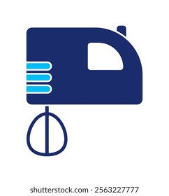 electric mixer appliance icon isolated design