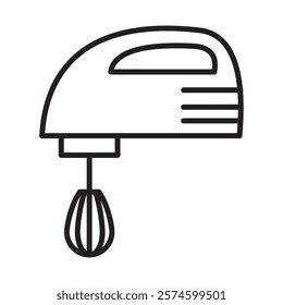 electric mixer appliance icon isolated design