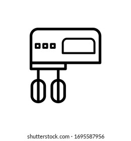 electric mixer icon design vector template