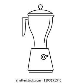 Electric mixer icon. Outline electric mixer vector icon for web design isolated on white background