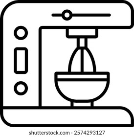 Electric mixer vector icon. Can be used for printing, mobile and web applications.