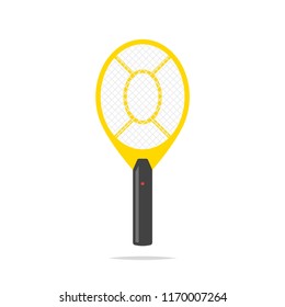 Electric Mosquito Racket Vector Isolated