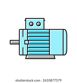 electric motor electrical engineer color icon vector. electric motor electrical engineer sign. isolated symbol illustration