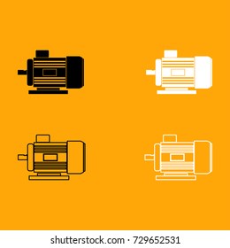 Electric motor icon .