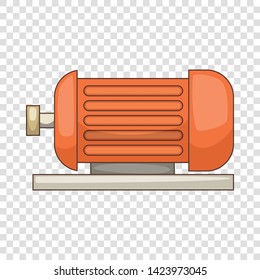 Electric motor icon. Cartoon illustration of electric motor vector icon for web