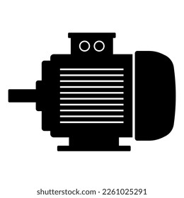 Electric motor icon. Engine vector illustration.