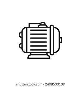 electric motor icon isolated on white background
