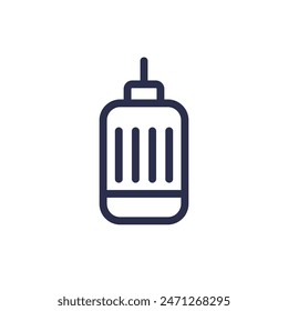 electric motor icon, line pictogram