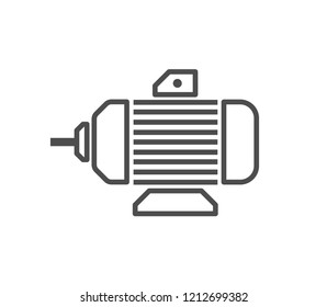 Electric motor icon . Vector