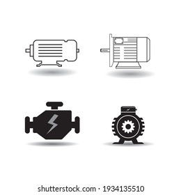 Electric motor icon vector illustration logo design. - Shutterstock ID 1934135510