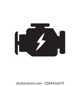 Electric motor icon vector illustration logo design.