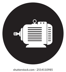Electric motor icon vector illustration logo design.