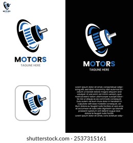 Logo-Design für Elektromotoren für die Motorwicklung und -reparatur