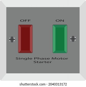 Electric Motor On Off Switch Led Stock Vector (Royalty Free) 2040313172 ...