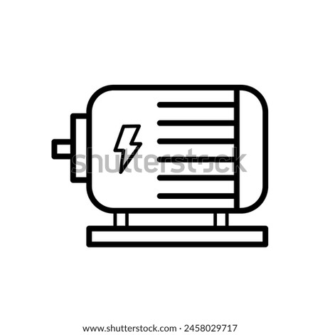 electric motor - vector icon	