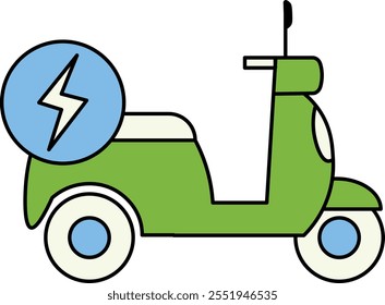 Moto eléctrica, una solución inteligente para la movilidad futura. Tecnología moderna, respetuosa con el medio ambiente y de ahorro de energía que hace que su viaje sea más fácil en un estilo más eficiente.