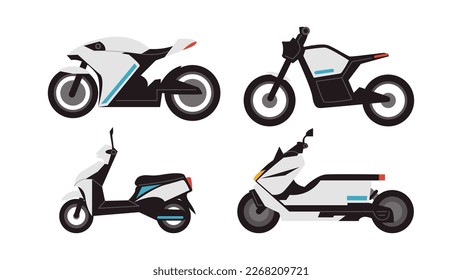 Las motocicletas eléctricas son ahora una opción atractiva para las personas que buscan vehículos de dos ruedas. Batería con alimentación eléctrica para alimentar el motor eléctrico