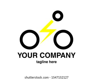 Electric Motorcycle Logo Company. Motorcycle Logo Vector