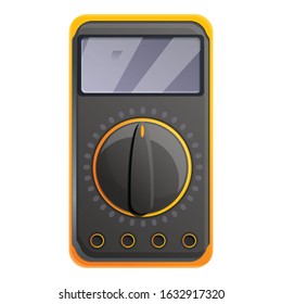 Electric multimeter icon. Cartoon of electric multimeter vector icon for web design isolated on white background