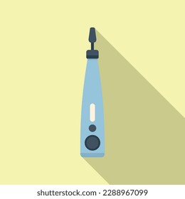 Electric nail polish icon flat vector. Manicure beauty. Spa cosmetic