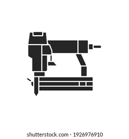 Electric nailgun color line icon. Pictogram for web page, mobile app, promo. UIUXGUI design element. Editable stroke.