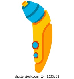 Electric nasal aspirator vector cartoon illustration isolated on a white background.